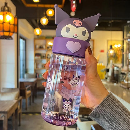 Sanrio Characters Transparent Water Bottle