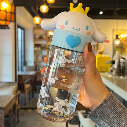 Sanrio Characters Transparent Water Bottle
