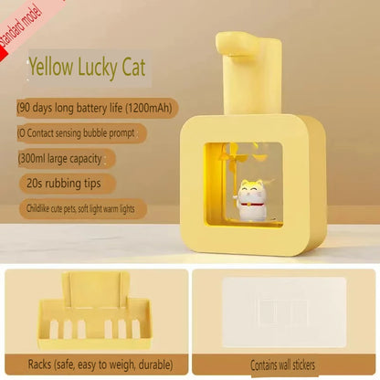 Cute Sanrio Automatic Hand Sanitizer Dispenser Cinnamoroll Kuromi 400ml Cartoon Smart Hand Wash Contact Free Hand Soap Dispenser
