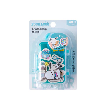 Sanrio Character Luggage Case Eraser Set