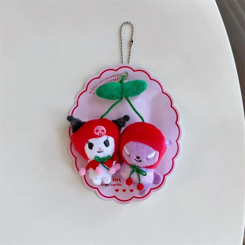 Sanrio Characters 'Cherry' Series Plush Keychains