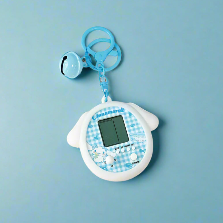A collection of colorful Tamagachi Silicone Sanrio Protective Cases with various character designs.