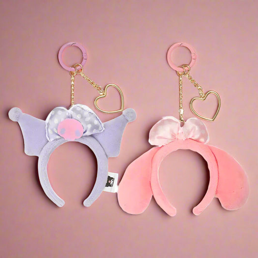 My Melody & Kuromi Headband for Keychain Plushies