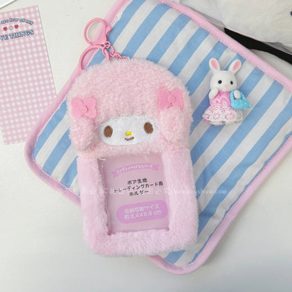 Fuzzy Photo Keychain Pendant