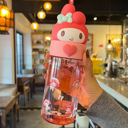 Sanrio Characters Transparent Water Bottle