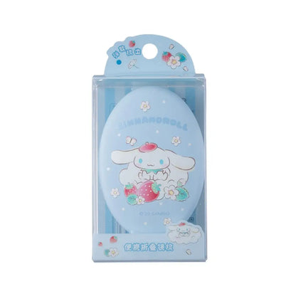 Sanrio Strawberry Characters Folding Touch-Up Cosmetic Mirror + Comb