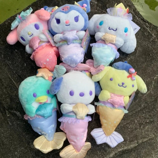 Sanrio Character 'Mermaid' Series 25cm Plush Keychain