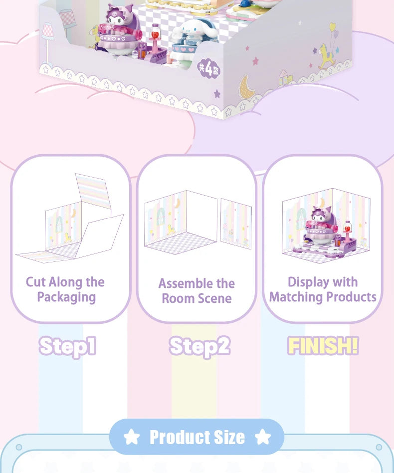 Sanrio Characters 'Rocking Bed' Series Building Blocks