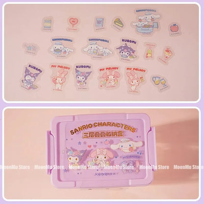 3Pc/Set Sanrio Desktop Organization Box