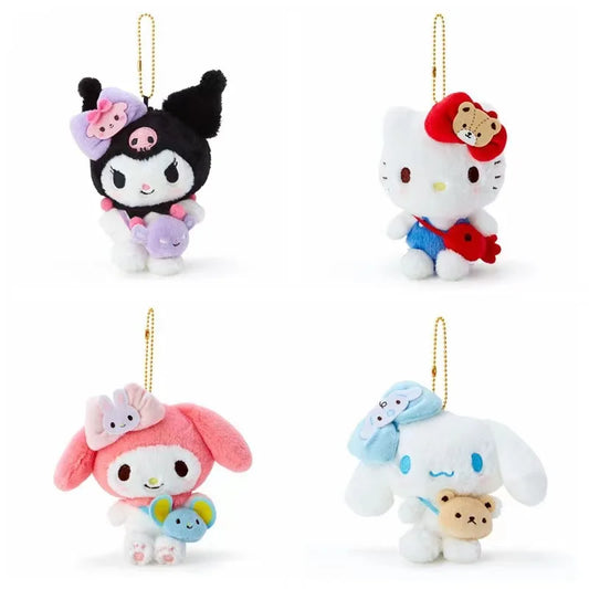 Sanrio Character Plush Keychain Pendants