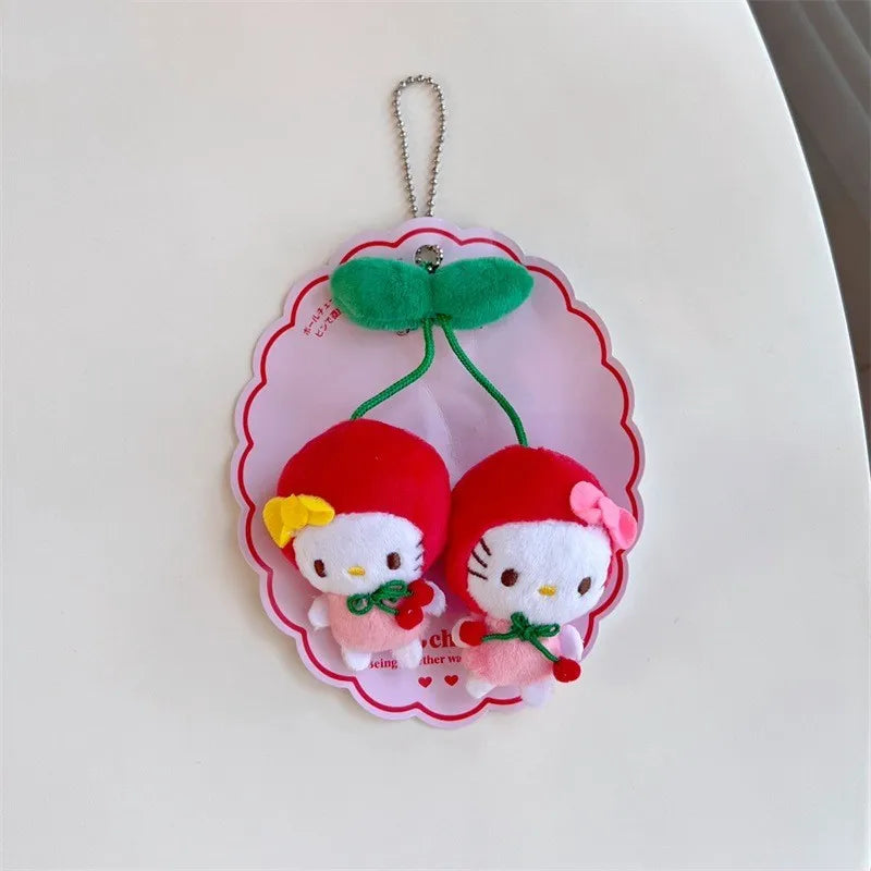 Sanrio Characters 'Cherry' Series Plush Keychains