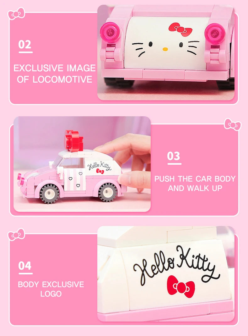 DIY Building Blocks For Mini Kitty Car & Bus