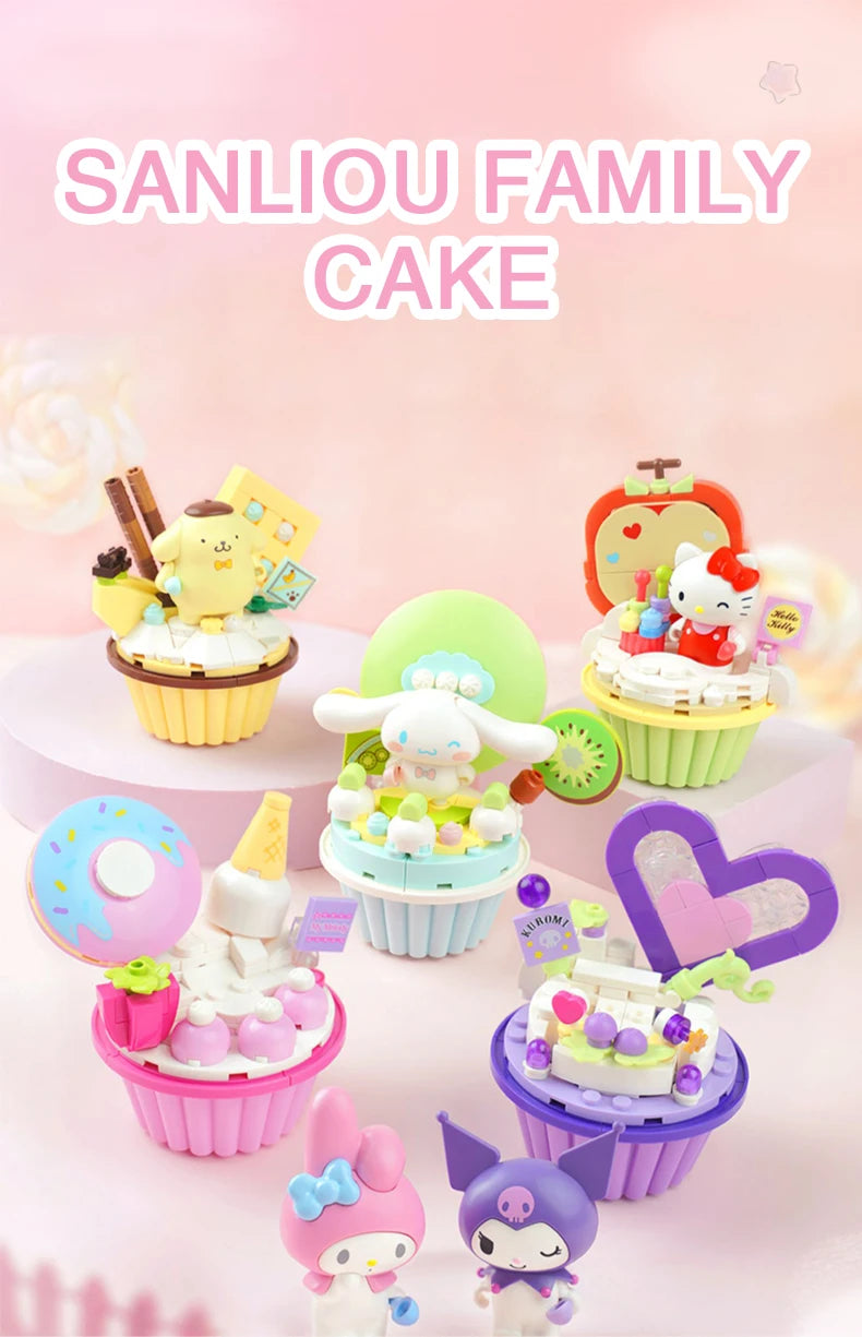 Sanrio Characters 'Cartoon Cupcakes' Series Building Blocks