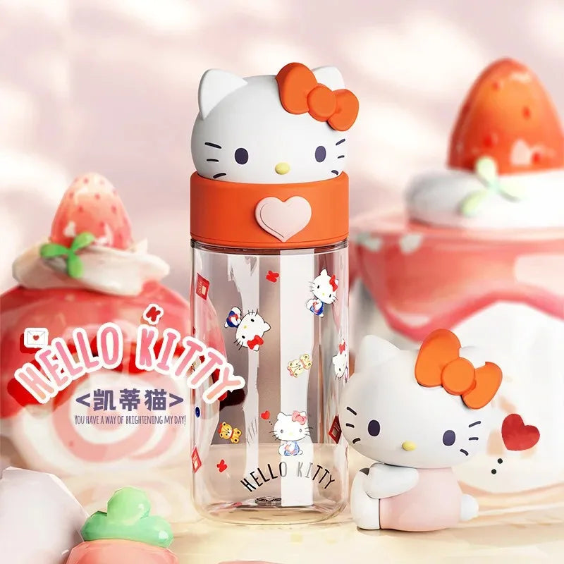 Sanrio Characters Transparent Water Bottle