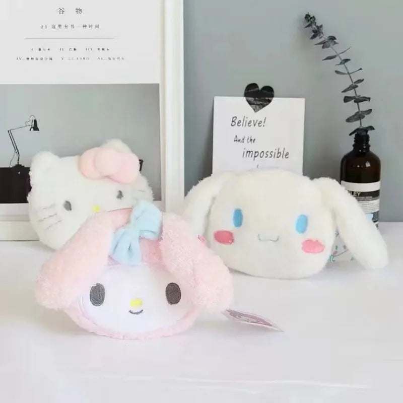 Sanrio Character Fuzzy Zipper Coin Purse