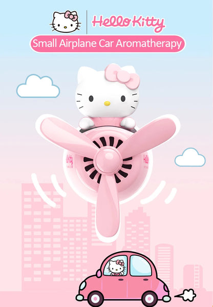 Sanrio Hello Kitty Air Freshener Car Perfum Kawaii Propeller Outlet Vent Fresheners Perfume Suitable for Car Interior Decoration