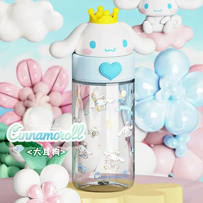 Sanrio Characters Transparent Water Bottle