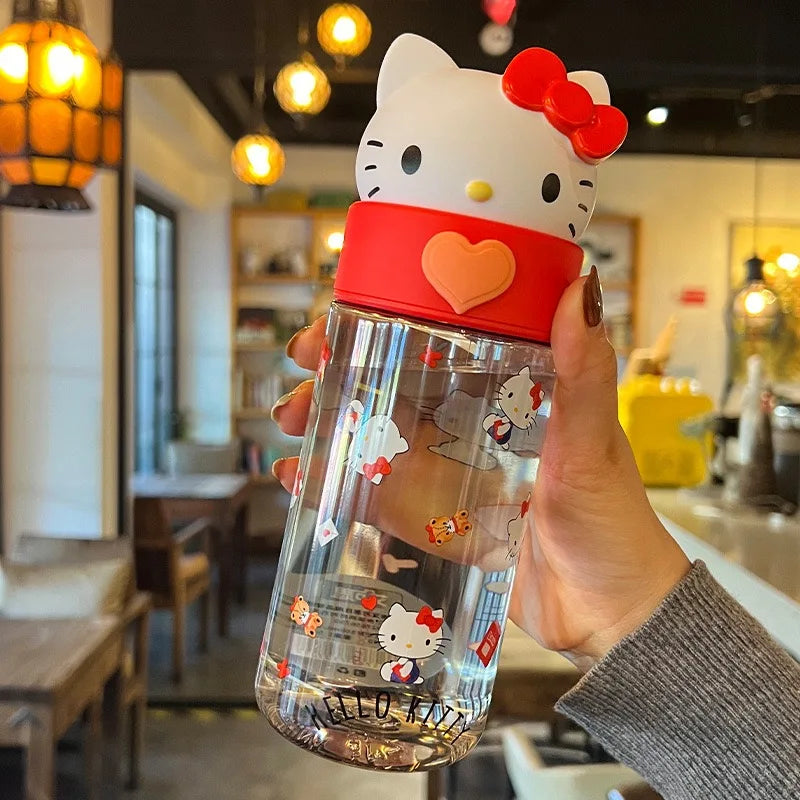 Sanrio Characters Transparent Water Bottle