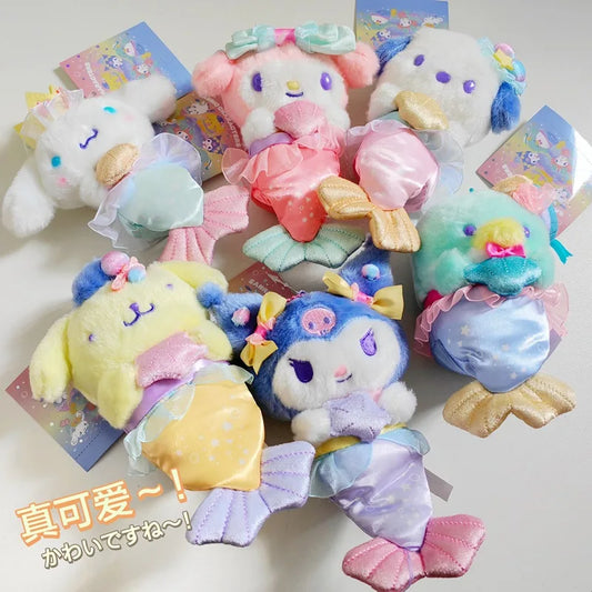 Sanrio Character 'Mermaid' Series 25cm Plush Keychain