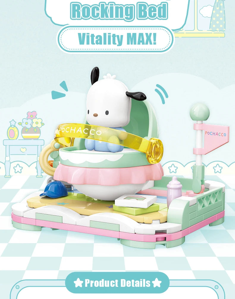 Sanrio Characters 'Rocking Bed' Series Building Blocks