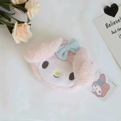 Sanrio Character Fuzzy Zipper Coin Purse