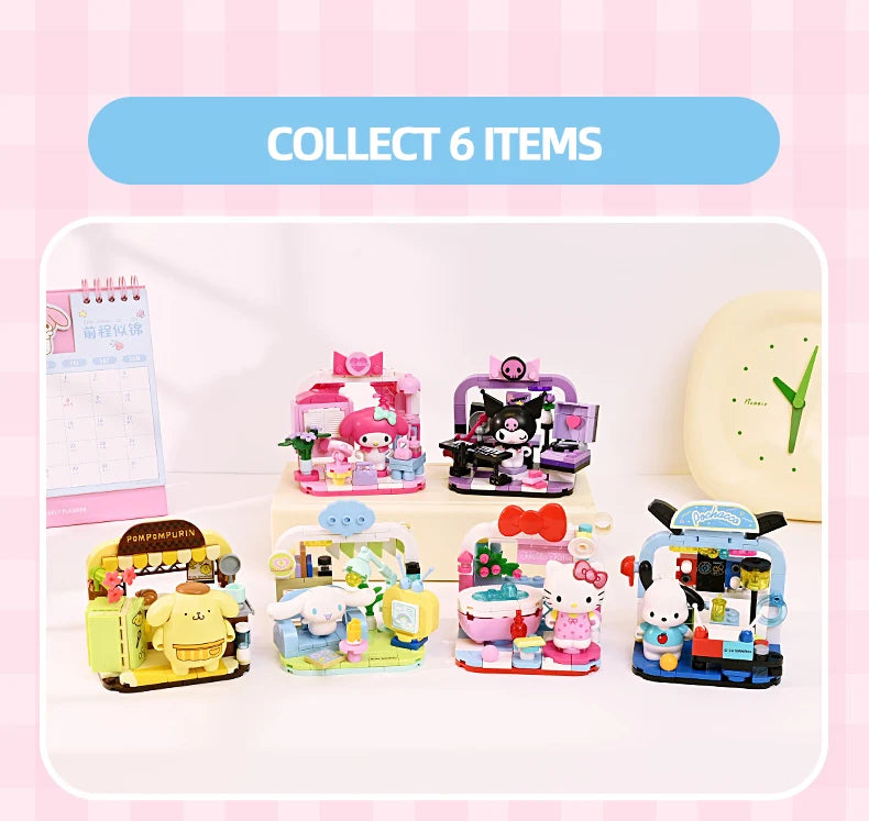 Sanrio Characters 'Have Fun Home' Series Building Blocks