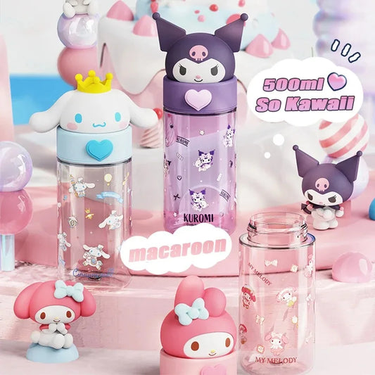 Sanrio Characters Transparent Water Bottle