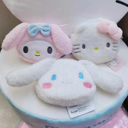 Sanrio Character Fuzzy Zipper Coin Purse