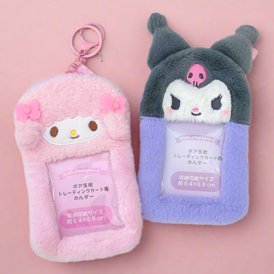 Fuzzy Photo Keychain Pendant
